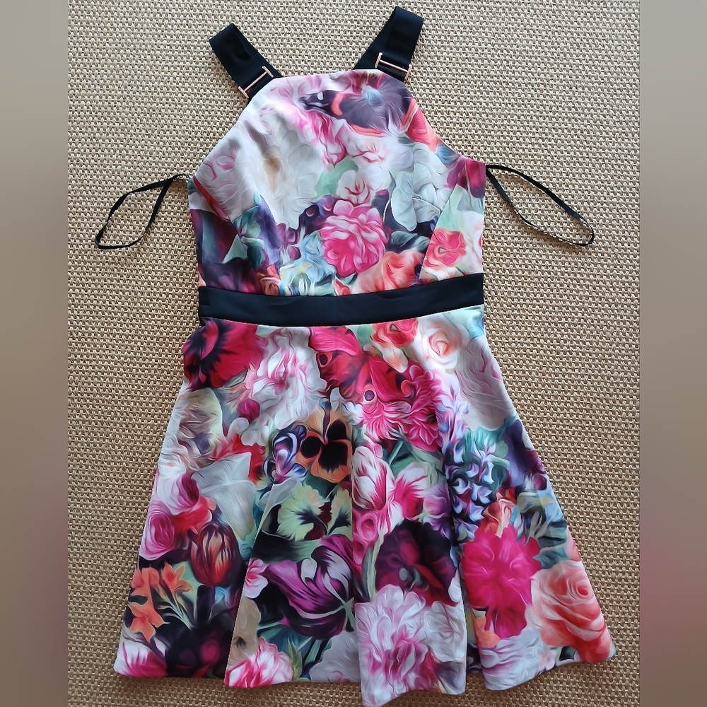 Ted Baker London Vibrant Floral Midi Dress